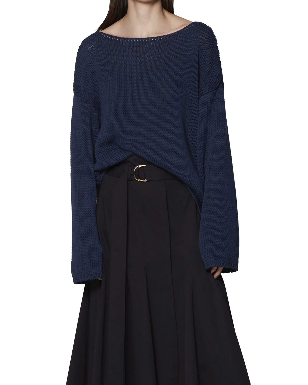 Draped Knit Sweater